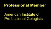 Professional Member American Institute of Professional Gelogists